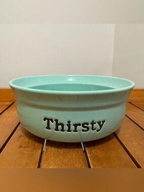 🌸3 For $30🌸Thirsty Aqua Ceramic Pet Bowl